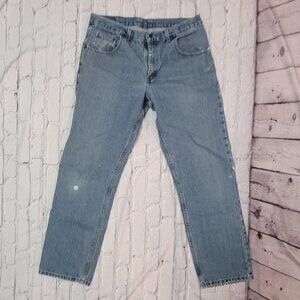 Arizona Mens Original 36w x 32L Distressed Denim Jeans